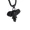 Black no chain, variant on Men's Stainless Steel Domineering Hip Hop Luck Animal Elephant Head Pendant Amulet Necklace Black No Chain