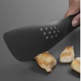 thumbnail image 4 of 5-in-1 Silicone Kitchen Utensil, Slotted Spoon, Turner, Cutting Tool, Solid Spoon and Spatula in one- Grey, 4 of 5