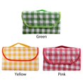 thumbnail image 1 of Colchoneta plegable para picnic, impermeable, tela Oxford, almohadilla para acampar en la playa (rosa 150x200cm), 1 of 5