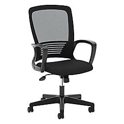 basyx VL525 Mesh High-Back Task Chair, Black