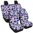 thumbnail image 5 of Jeiento Dog Paw Print Car Seat Covers Full Set of 4 Bucket Seat Covers High Back Flexible Back Seat Protector Automobile Accessories Decor Universal Fit for Most Vehicles, 5 of 7