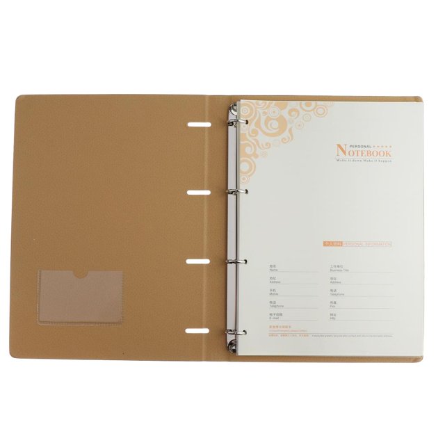 Forme El Cuaderno de Escritura Del Hardcover Del Diseño Del , Cuaderno de Del Cuero de Azul Baoblaze Cuaderno de escritura de negocios