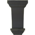 thumbnail image 2 of Ekena Millwork 6"W x 6 3/4"D x 12"H Large Jefferson Wood Vintage Decor Corbel, Black, 2 of 5