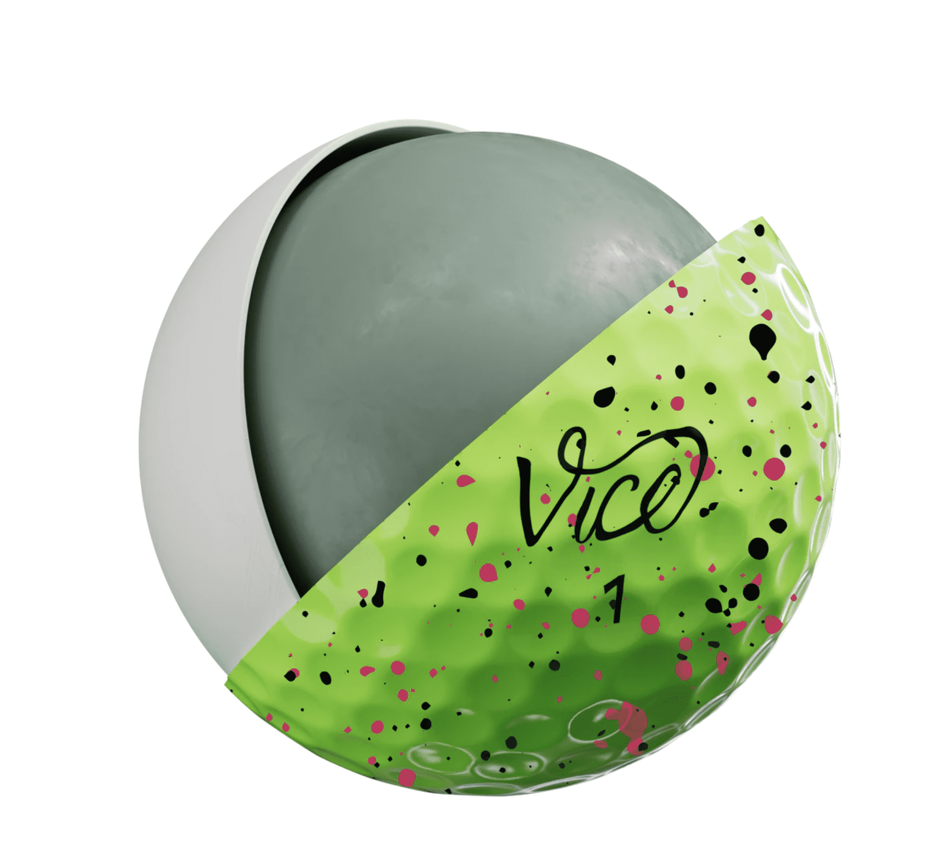 (4 pack) Vice Pro Air Golf Balls, Lime/Pink Drip, 12pk