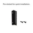 thumbnail image 4 of Advancent Tuerca de guitarra en forma de L 6 cuerdas almohadas Metal ranurado resistente duradero instrumento Musical bajo eléctrico Kit suministros Accesorios para instrumentos musicales Negro Advancent  OD032189-01, 4 of 6