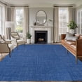 thumbnail image 2 of Navy Blue Large Area Rugs for Bedroom Living Room, Soft Non Slip Carpet Bedside Rug, Vintage Country Monochrome Farmhouse Rectangular Floor Cover Kitchen Accent Rug 5'x8' for Dining Room/Office, 2 of 9