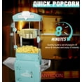 thumbnail image 4 of Anykoon 10 Oz Popcorn Machine with Cart ,Wheels & Stainless Steel Kettle Popcorn Maker Measuring 3 plastic spoon for Home, Theater, Party, Cyan, 4 of 5