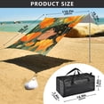 thumbnail image 4 of Portable Beach Tent Sun Shelter With Ground Pegs Water And Wind Resistant Sun Shade Canopy Angle Adjustable Standing on The Orange Florals, 4 of 7