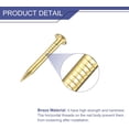 thumbnail image 2 of 200 Pcs Small Tiny Nails, 1.2mm x 15mm Brass-plated Precision MIni Nails Hardware Round Head for Wooden/DIY Crafts Decorative/Household Accessories/Picture Hanging, 2 of 7