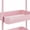 Dusty Pink, variant on 3-Tier Rolling Utility or Kitchen Cart, Lockable Wheels, Multifunctional Storage, Dusty Pink