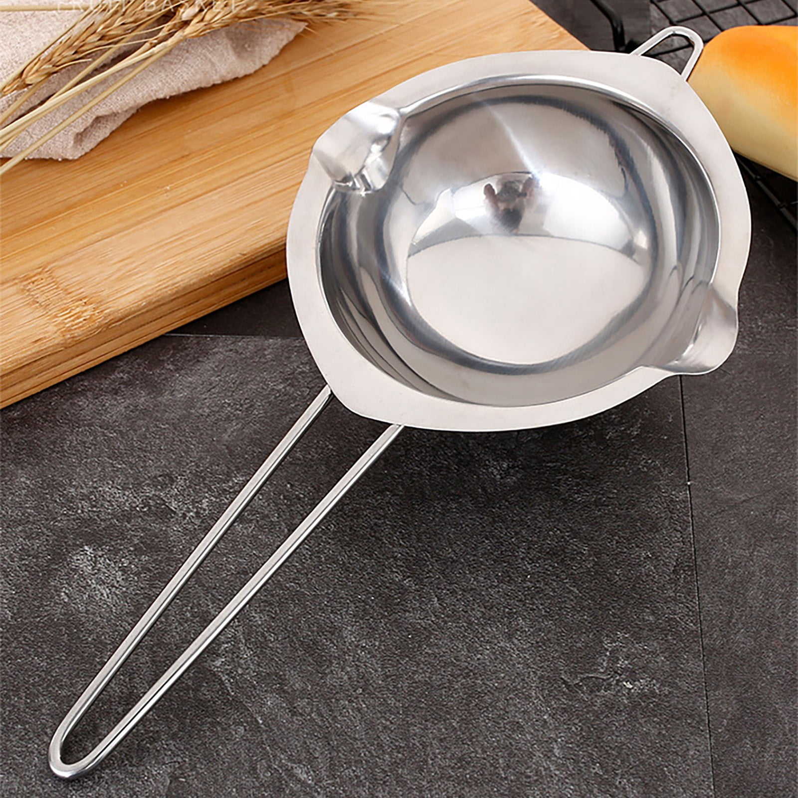Candle Wax Melting Pot Stainless Steel Double Boiler Set - 600ml Melting Pot For Chocolate/Candy Making Double Boilers For Stove Top