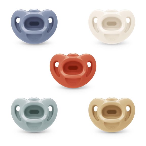NUK Comfy Neutrals Orthodontic Pacifiers, 6-18 Months, 5 Pack