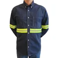 thumbnail image 2 of Camisa De Mezclilla Industrial Reflejante, 2 of 7
