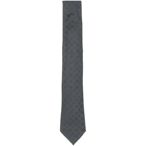 Altea Milano Homme Black Géométrique Cravate en Soie - One Size
