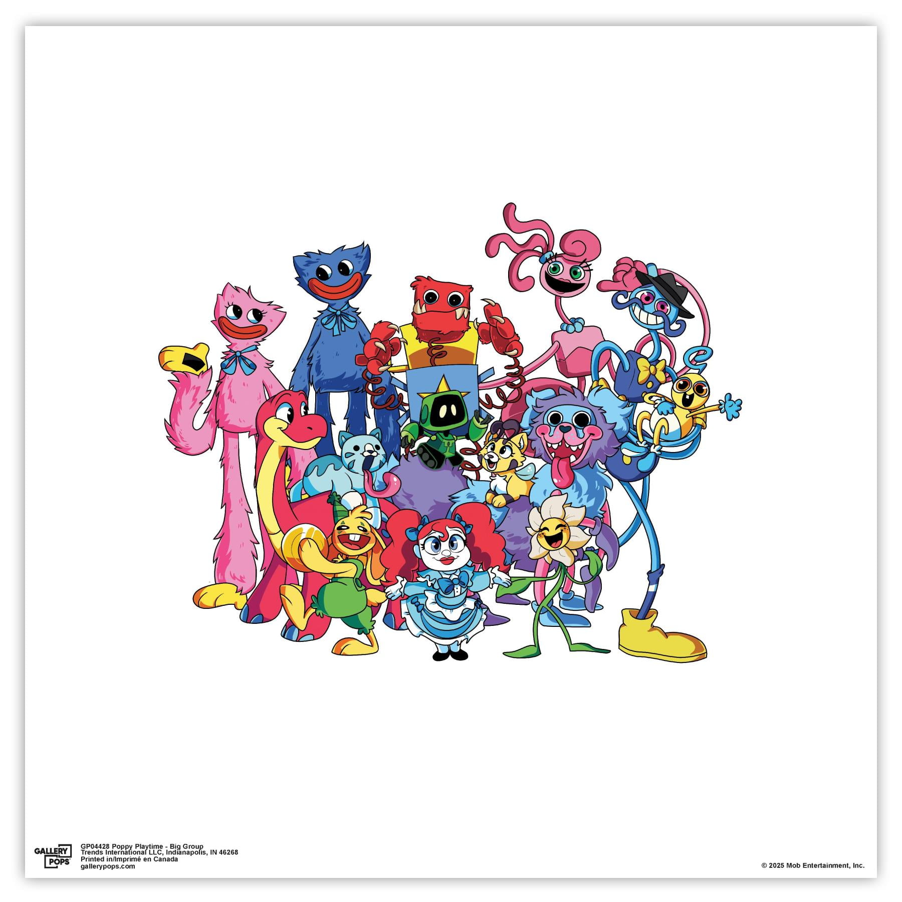Gallery Pops Poppy Playtime - Big Group Wall Art, Unframed Version, 12" x 12"