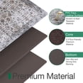 thumbnail image 6 of FRABE Non-Slip Kitchen Rug, Anti Fatigue Cushioned Comfort Mat with Vintage Design, Waterproof and Easy Clean Washable Floor Runner for Laundry Sink and Standing Desk, Grey 24"x86", 6 of 8