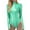 Y-Green2619, variant on FEIFLY Women Yoga O-Neck Jumpsuits Shiny Metallic Leather Neck Long Sleeve Leotard Bodysuit Solid Color Leisure Female Onesie
