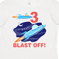 thumbnail image 4 of Inktastic Outer Space 3rd Birthday Boys or Girls Toddler T-Shirt, 4 of 5
