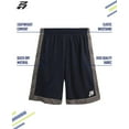thumbnail image 3 of Pro Athlete Boys Athletic Shorts - 2 Pack Quick Dry Performance Basketball Shorts For Boys (8-16), 3 of 7