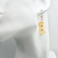 thumbnail image 6 of Fine Citrine Wheel Bead 14K Gold Filled Earrings | 1 1/2" Long |, 6 of 10