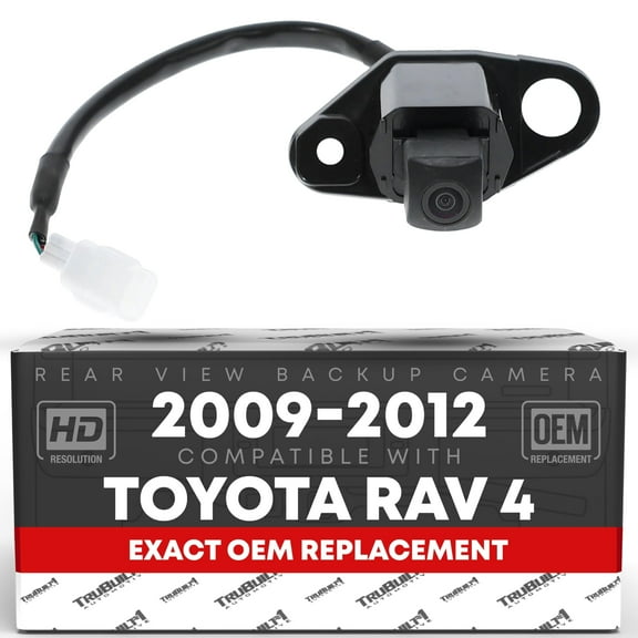 Back up Reverse Camera, Compatible with 09-12 Toyota RAV4 W/O Spare TIRE Carrier - OEM # 8679042011, 8679042010, 8679042040