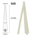 thumbnail image 3 of Naloa Happy Easter Print Solid Color Tie Formal Necktie for Men，Suitable for business, daily life, work, 3 of 5