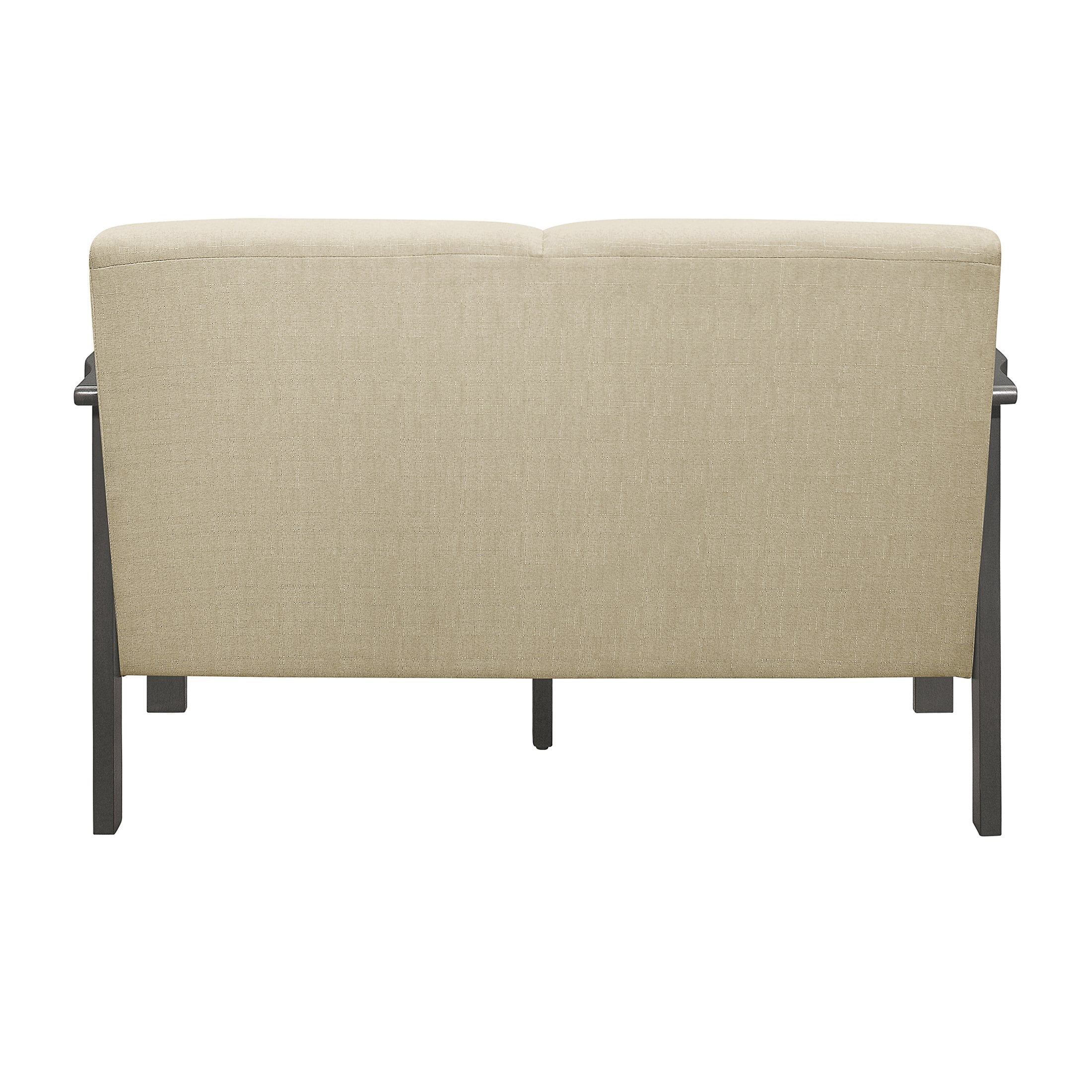 OakvillePark Acme Fabric Upholstered Living Room Loveseat, Light Brown