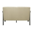 thumbnail image 4 of OakvillePark Acme Fabric Upholstered Living Room Loveseat, Light Brown, 4 of 6