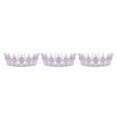 thumbnail image 4 of mmirethe Exquisite Craft And Delicate Pattern Rhinestone For Wedding Or Bridal Electroplated Tiaras Silver + pink 3Set, 4 of 6