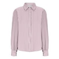 thumbnail image 6 of vdgthytj Women's Button down Shirts Striped Lantern Long Sleeve Blouse Casual Loose Work Office Tops, 6 of 7