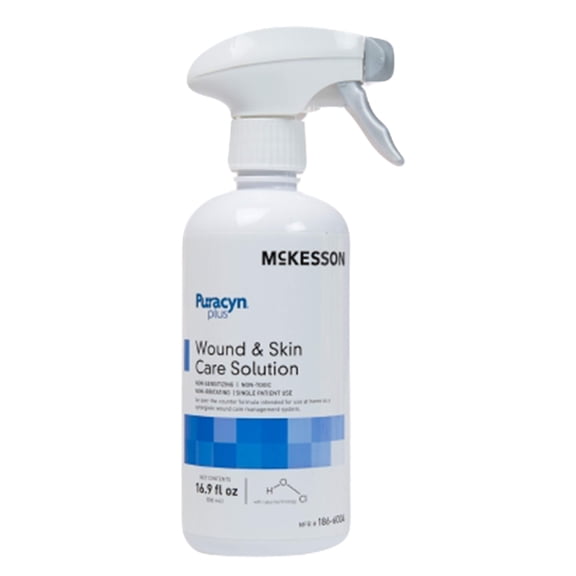 Wound Irrigation Solution, Non-Irritating Spray Cleanser, 6 Count, 16.9 oz