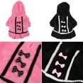 thumbnail image 3 of Xinhuaya Dog Clothes Bow Tie Dress Hoodie Winter Warm Cute Pink Black Color Small Dog Clothes For Dogs Puppy Dot Skirts XXS-L Clothes, 3 of 6