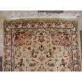 thumbnail image 4 of Wow Cream Floral Medallion Rectangle Area Rug Hand Knotted Wool Silk Indoor Carpet (5 x 3)', 4 of 9