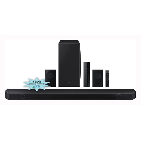 Samsung HW-Q910B 9.1.2ch Soundbar with Subwoofer and Rear Speakers with an Additional 1 Year Coverage by Epic Protect (2022)