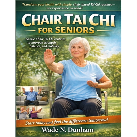 Chair Tai Chi For Seniors: Gentle routines to improve strength, balance, and mobility, (Paperback)