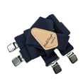 thumbnail image 4 of MELOTOUGH Men's Blue Suspenders X Back Style Clip-on Suspenders with Extra Clips Adjustable Braces for Men, 4 of 5