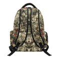thumbnail image 2 of HELLHERO Breathable School Bag for Travel Back to School, 600D Polyester Large Capacity Bookbag, US Flag & Deer, 2 of 8