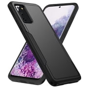 AIOVETEAB Case for Samsung Galaxy S20 5G 6.2'', Heavy Duty Shockproof Rugged Protective Bumper Cover for Samsung Galaxy S20,Black