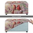 thumbnail image 5 of Xoenoiee Cardinal Cherry Blossom Print Stretch Ottoman Cover Rectangle Ottoman Slipcovers Furniture Protector Folding Storage Stool Furniture Protector Soft Slipcover with Elastic Bottom, S, 5 of 7