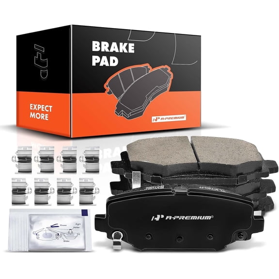 A-Premium Rear Ceramic Disc Brake Pads Set Compatible with Select Chrysler Dodge Ram and Volkswagen Models - Town & Country 2012-2016 Grand Caravan Journey 2012-2020 C/V 2012-2015 Routan