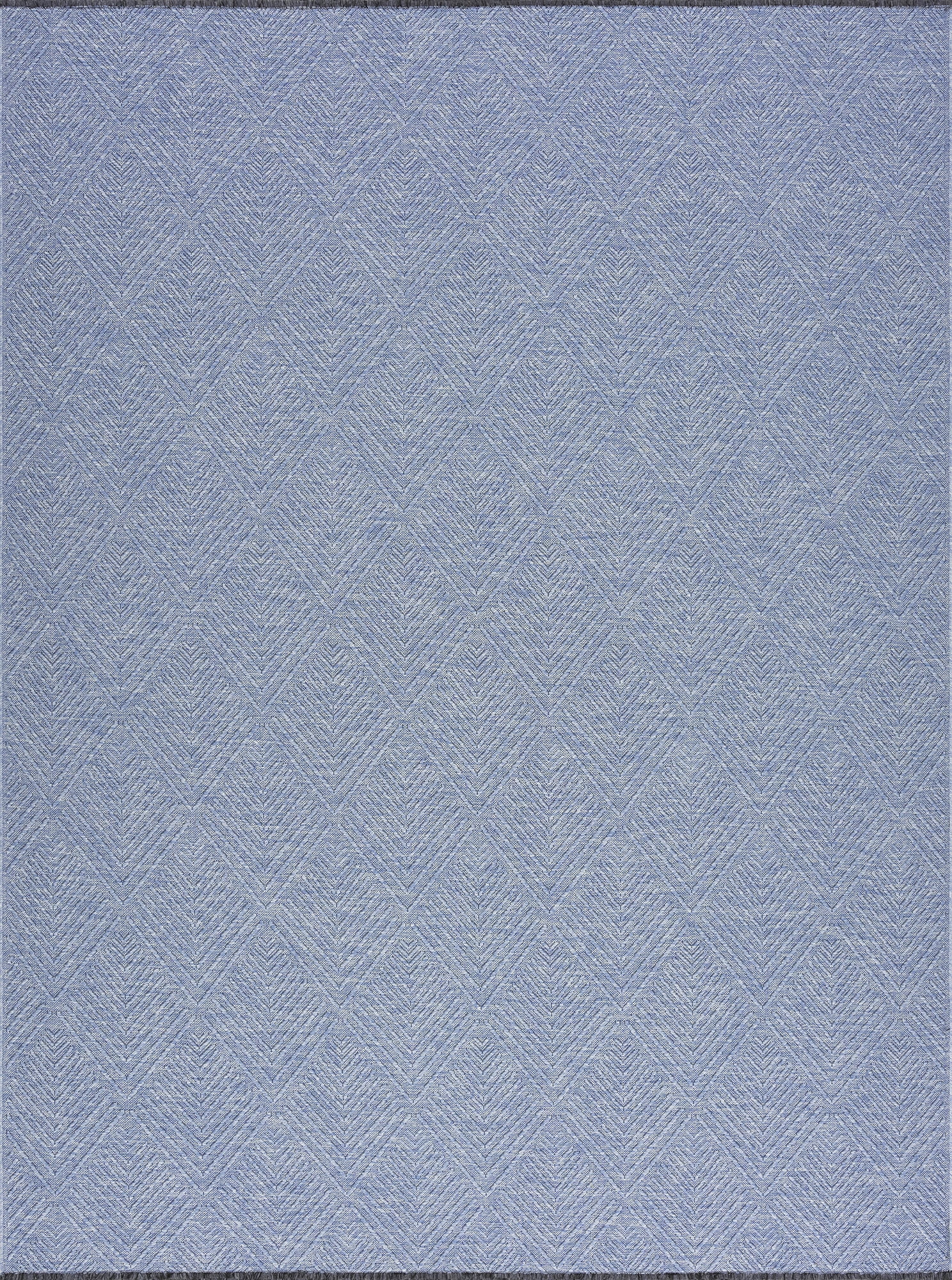Alma Transitional 9' x 12' Blue and Azure Blue, Machine Washable Polyester & Cotton Indoor Area Rug