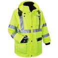 thumbnail image 4 of Ergodyne GloWear 8385 Type R Class 3 4-in-1 Jacket, Lime, XL, 4 of 7
