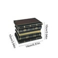 thumbnail image 3 of Linnome Retro Fake Book Decorative Props Hidden Jewelry Storage Box Organizer For Office Shelf And Home Accent, 3 of 7