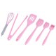 thumbnail image 2 of Juego de 6 utensilios de cocina de silicona, raspador, batidor de huevos, espátula, cepillo de aceite, pinza para alimentos, herramienta de cocina, 2 of 14