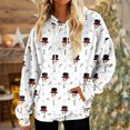thumbnail image 6 of Hoodies for Women Oversized Winter Plush Cute Sweatshirts Pullover Trendy Fall Winter Clothes with Christmas Print for Comfortable Seasonal Wear,White,M, 6 of 6