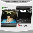 thumbnail image 4 of HUISEFOR Blue Butterfly Car Trunk Mat 29" x 39" Cargo Mat Rear Trunk Liner Anti-Scratch Cars Accessories Full Protection Universal Fit for Most Vehicle, 4 of 7