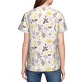 thumbnail image 7 of Wukai Lavender Flowers Youth Unisex Short Sleeve T-Shirt for Boys, Girls, Teens, and Kids-X-Small, 7 of 7
