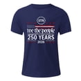 thumbnail image 4 of UngA 250 Years America Anniversary 250th Independence Day Freedom Mens Shirt (Navy,XXL), 4 of 5