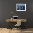thumbnail image 3 of Setboun, Michel 32x25 White Modern Wood Framed Museum Art Print Titled - Manhattan skyline at dusk, NYC, 3 of 4