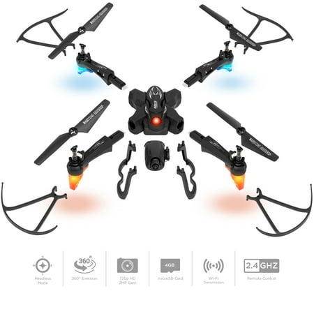 Best Choice Products DIY Detachable RC Drone w/ 2.0MP FPV Camera, Gravity Sensor, Altitude Hold, Headless Mode - (Best Diy Drone Kit 2019)